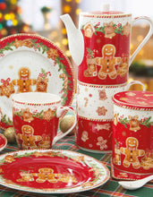 Carica l&#39;immagine nel visualizzatore di Gallery, Scatola portabiscotti in latta Fancy Gingerbread
