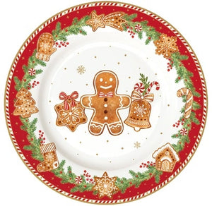 Set 4 piatti dessert Ø19cm Fancy Gingerbread