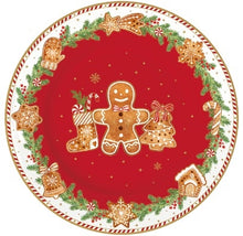 Carica l&#39;immagine nel visualizzatore di Gallery, Set 4 piatti dessert Ø19cm Fancy Gingerbread
