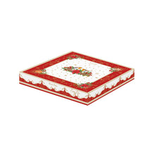 Carica l&#39;immagine nel visualizzatore di Gallery, Piatto a cuore di porcellana in colour box collezione Christmas Melody

