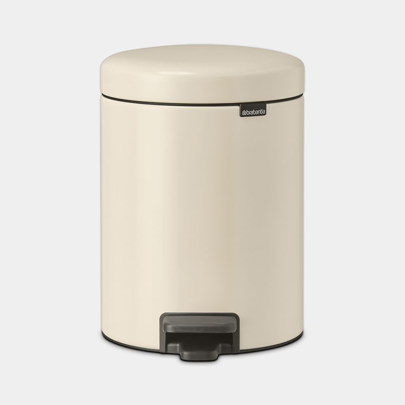 Pattumiera a pedale NewIcon Brabantia 5 lt Soft Beige