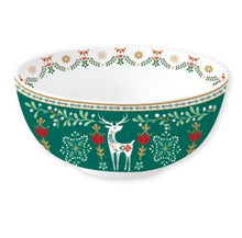 Carica l&#39;immagine nel visualizzatore di Gallery, Ciotola in porcellana 15Ø CHRISTMAS FOLK
