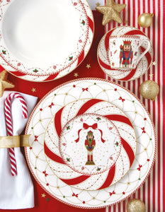 Barattolo in porcellana con coperchio in bambù Nutcracker Twist