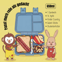 Carica l'immagine nel visualizzatore di Gallery, Lunchbox leggero e anti-perdita con scomparti - Trattore: 650 ml
