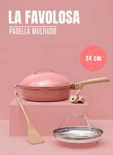 Carica l'immagine nel visualizzatore di Gallery, Casseruola multiuso 8 in 1 Cookut La Favolosa Ø24 - Rosa Peonia
