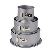 Carica l&#39;immagine nel visualizzatore di Gallery, Kit 3 tortiere apribili con fondo salva goccia Silver Top Patisse
