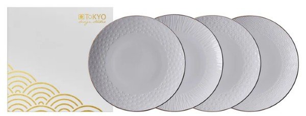 Set 4 piatti piani Ø15 Tokyo Design Studio Nippon White