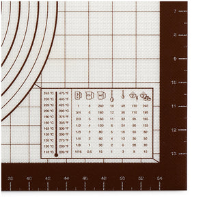 Tappetino da forno/stendipasta antiaderente con scale e tabella di conversioni cm 60x40 Lékué
