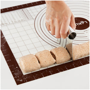 Tappetino da forno/stendipasta antiaderente con scale e tabella di conversioni cm 60x40 Lékué