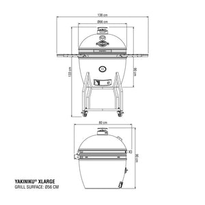 Barbecue a carbone Yakiniku Kamado XLarge Complete