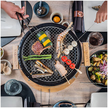 Carica l&#39;immagine nel visualizzatore di Gallery, Barbecue da tavolo in ceramica SHICHIRIN tondo Ø31 Yakiniku
