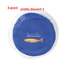 Carica l&#39;immagine nel visualizzatore di Gallery, Servizio 4 posti tavola in porcellana &quot;Bord de Mer&quot; EASY LIFE
