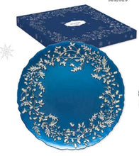 Carica l&#39;immagine nel visualizzatore di Gallery, Piatto natalizio in vetro blu GLASS PLATE
