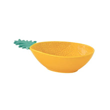 Carica l'immagine nel visualizzatore di Gallery, Ciotola Ananas gialla  porcellana 22,5x14,5 MADAGASCAR
