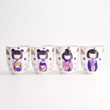 Carica l&#39;immagine nel visualizzatore di Gallery, Cofanetto 4 tazze Maiko Tokyo Design
