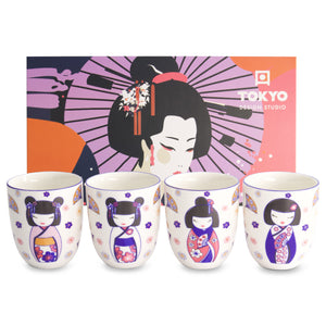 Cofanetto 4 tazze Maiko Tokyo Design