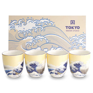 Cofanetto 4 tazze Hokusai Tokyo Design