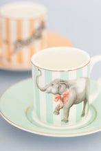 Carica l&#39;immagine nel visualizzatore di Gallery, Set 2 tazzine espresso con piattino Yvonne Ellen lion/elephant
