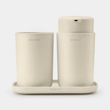 Carica l&#39;immagine nel visualizzatore di Gallery, Set 3 accesori bagno ReNew Soft Beige
