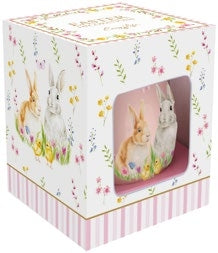 Uovo in porcellana per albero di Pasqua Happy Easter Easy Life