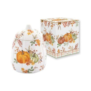 Barattolo con coperchio forma di zucca Ø11x16 Harvest