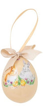 Carica l&#39;immagine nel visualizzatore di Gallery, Uovo in porcellana per albero di Pasqua Happy Easter Easy Life
