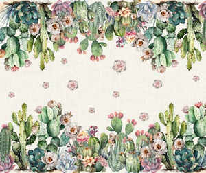 Tovaglia antimacchia California Verde 8 posti 150x220
