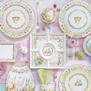 Set 6 tazzine caffè con piattino in porcellana Happy Easter Easy Life