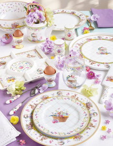 Set 6 tazzine caffè con piattino in porcellana Spring Bloom Easy Life