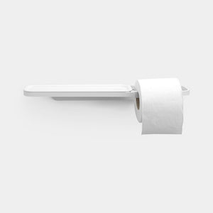 Mindset portarotolo con mensola Mineral Fresh White
