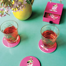 Carica l&#39;immagine nel visualizzatore di Gallery, Set di 4 sottobicchieri in ceramica Flamingtea Gangzai Design
