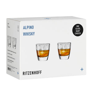 Set 2 tumbler whisky Alpino Cappuccino