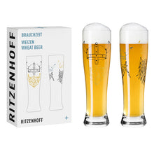 Carica l&#39;immagine nel visualizzatore di Gallery, Set 2 calici Birra Weizen Wheat Beer RITZENHOFF
