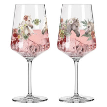 Carica l'immagine nel visualizzatore di Gallery, Set 2 calici SPRITZ Reitgold Cavalli RITZENHOFF

