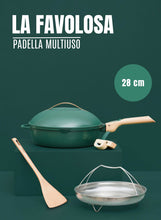 Carica l'immagine nel visualizzatore di Gallery, Casseruola multiuso 8 in 1 Cookut La Favolosa Ø24 - Verde Eucalipto
