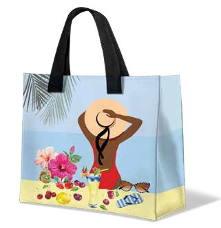 Borsa mare idrorepellente con zip 60x40 Summer 16