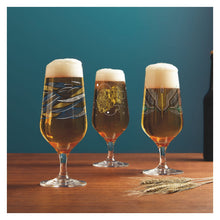 Carica l&#39;immagine nel visualizzatore di Gallery, Set 2 calici pils onde e acqua #2 RITZENHOFF
