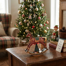 Carica l'immagine nel visualizzatore di Gallery, Cavallo a dondolo con albero di Natale h18 Incanto di Natale
