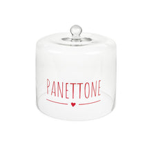 Carica l&#39;immagine nel visualizzatore di Gallery, Campana vetro dolci Panettone My Home Christmas Edition NUVOLE DI STOFFA
