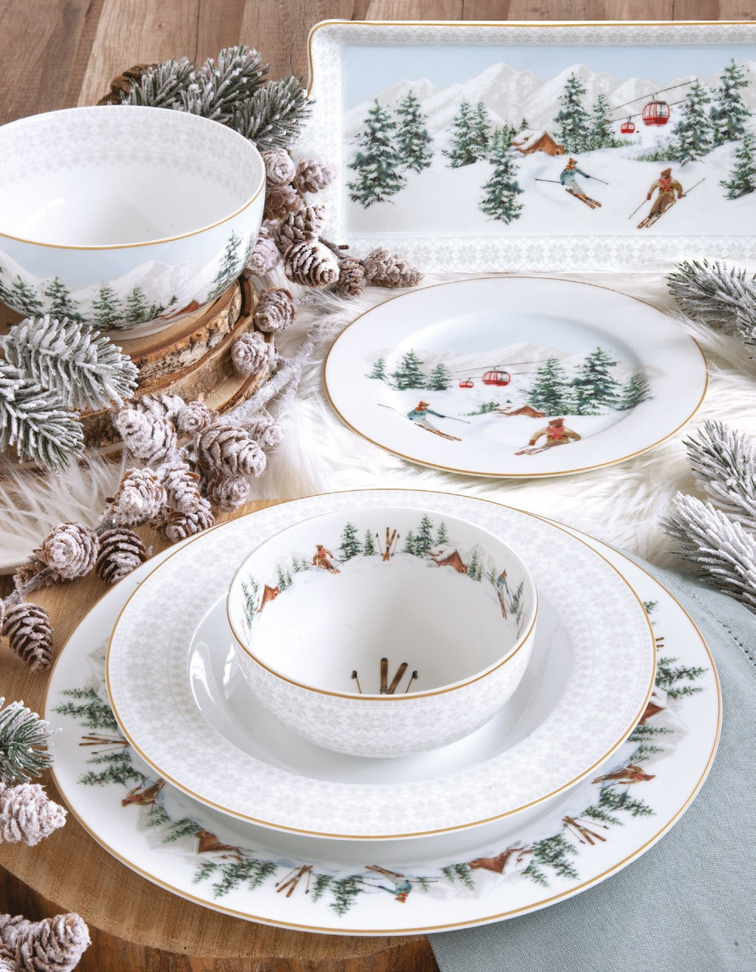 Servizio tavola 18 pezzi CHALET easy life