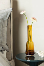 Carica l'immagine nel visualizzatore di Gallery, Vaso sottile in vetro stile retrò moderno colore Grigio fumè
