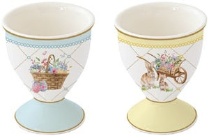 Set 2 portauovo porcellana Spring Bloom Easy Life