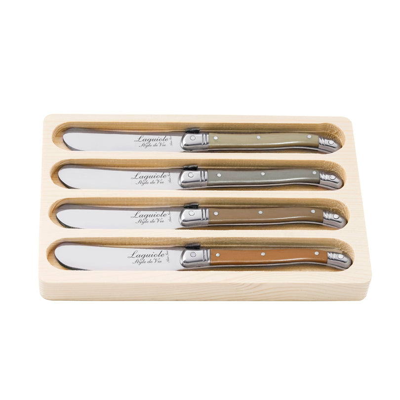 Cofanetto 4 spalmini Laguiole Premium Multicolor