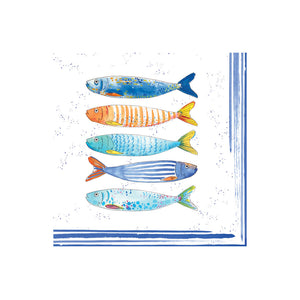 Conf.20 Tovaglioli Carta 33x33 BORD DE MER