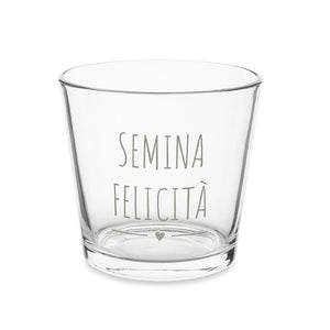 Vaso in vetro Semina Felicità Nuvole di Stoffa