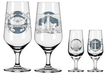 Carica l&#39;immagine nel visualizzatore di Gallery, Set 2 calici pils faro/granchio #4 RITZENHOFF
