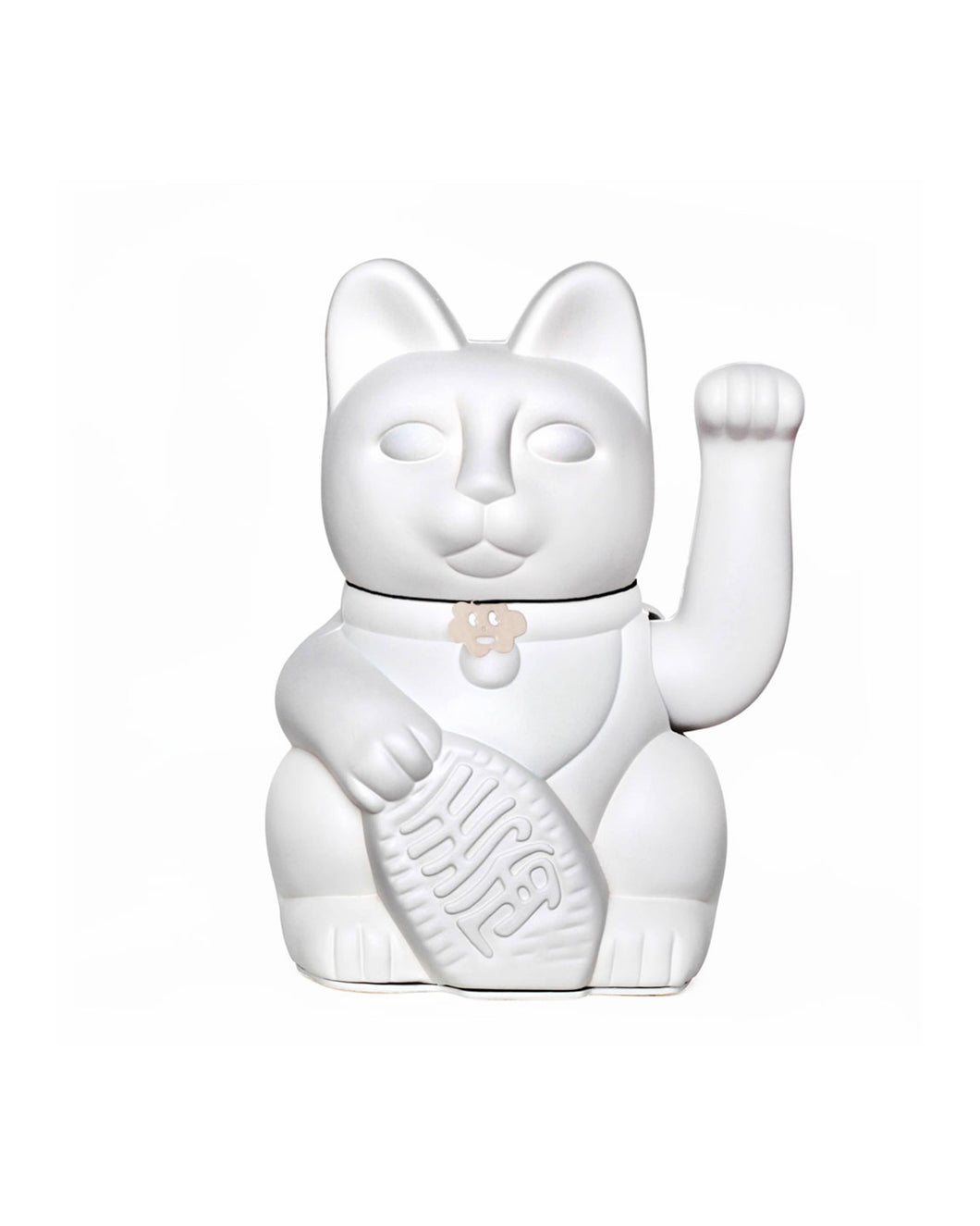 Gatto portafortuna Maneki Neko h15 Bianco 