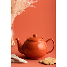 Carica l&#39;immagine nel visualizzatore di Gallery, Teiera in porcellana 1100ml 6 Cup Teapot Burnt Orange
