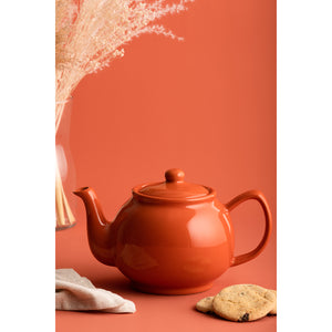Teiera in porcellana 1100ml 6 Cup Teapot Burnt Orange