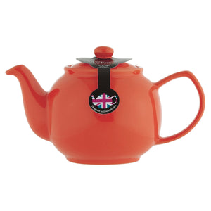 Teiera in porcellana 1100ml 6 Cup Teapot Burnt Orange
